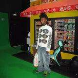 Advbridge Y2k Round Neck Long Sleeved Cartoon Pattern Streetwear Sweatshirt Jacket Vintage Sweatshirt Hip-Hop Punk School Outfit Ootd New