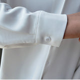 Advbridge Mature Men's Clothing Sage, Generous Casual Drop Long-sleeve Men's dress shirt, solid color spring, single breached