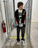 Advbridge European and American High Street Retro Zipper Hoodie Harajuku Punk Flame Print Oversized Sweatshirt Street Casual Jacket Men