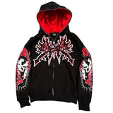 Advbridge Y2K Women's Men's Hoodies Clothing Long Sleeve Pullover Zip Sweatshirt Streewear Oversize Halloween tops Hooded Shirt anime kpop