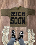 Advbridge Street Trend Brand Clothing Hip-hop American Colorful RICHSOON Printed Oversized T-shirt Y2K Harajuku Retro Casual Loose Men Top