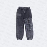 Advbridge y2k  Women's pants clothing sweatpants cargo pants oversize hight street Street wear jeans Elastic binding rope Cropped pants