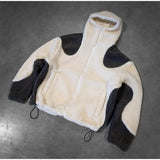 Advbridge Noble style fashion zip jacket Y2K wool splicing Thickened warm vintage hoodie streetwears winter men women Harajuku sweatshirts
