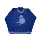 Advbridge Y2K Women's Sweater Clothing Vintage Knitted Wool Sweater Jumper Round Neck Stripe Cute patterns Round Neck Long Sleeve Clothing