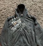 Advbridge Woman Hoodie Y2k Grunge Emo Zip Up Sweatshirts Vintage Graphics Print Coat Gothic Harajuku Goth Clothes Kpop Kawaii Grunge