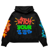 Advbridge y2k clothing Pullover hooded zip vintage Sweatshirts Printed Pattern Long Sleeve High Street Hip Hop Punk kpop dance Dress 2024