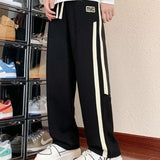 Advbridge Casual Pants Men's Loose Straight Thickened Sweatpants for Teenagers and Middle School Students Mopping Pants for Older Children Sports Pants