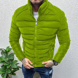 Advbridge Winter Men Thickened Warm Down Jacket  Long Sleeve  Slim Fit Cotton Padded Zipper cardigan Tops Fashion Casual Jackets Coat