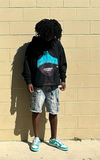 Advbridge American Retro Spoof Pattern Print Oversized Sweatshirt Gothic Punk Harajuku Casual Hoodie Men Hip-hop Trend Brand Streetwear