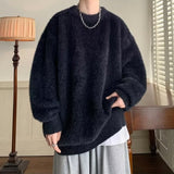 Advbridge Sweater men autumn winter high-grade sense of plankton handsome round neck sweater lazy style American fashion brand loose casua