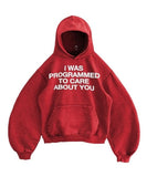 Advbridge Trendy Brand Classic Retro Letter Print Hoodie Harajuku Punk Style Oversized Sweatshirt Men Y2K Hip-hop Loose Casual Streetwear