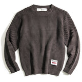 mens outfits Workwear Retro round Neck Thickened Thick Wool Autumn and Winter Sweater Ameikaji Loose Sweater Men's Clothing