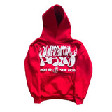 Advbridge Y2k Long Sleeved Pullover Hoodie With Gothic Print Punk Style Hoodie Oversized Streetwear Winter Outfit School Ootd Clothes News