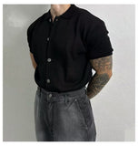Advbridge Summer Men's Casual Shirt Long-sleeved, Loosely Top, Fancy Shirt Men's Luxury Kit Polo Shirt