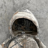 Advbridge 90s Streetwear Y2K Retro zip up Hoodie Men Camouflage Pattern zipper Sweatshirt High Street Hip Hop Streetwear Oversized Unisex Camo Hoodie