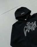 Advbridge European and American Trendy High Street Retro Oversized Sweatshirt Gothic Punk Style Graphic Hoodie Hip-hop Casual Pullover Men
