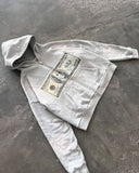 Advbridge 2024 High Street Trend Brand  Zipper Hoodie American Retro Style Printed Oversized Sweatshirt Hip-hop Punk Casual Loose Jacket