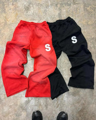 Advbridge European and American Trendy Brand Streetwear Y2K Harajuku Baggy Straight Pants Personalized Retro Casual Oversized Sweatpants