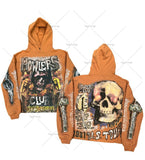 Advbridge American Retro Trendy Streetwear Rock Punk Style Harajuku Anime Car Print Hoodie Men Goth Fashion Casual Oversized Sweatshirt