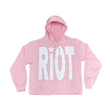 Advbridge 2024 Trendy Brand Streetwear  European and American High Street Letter Printed Zipper Hoodie Men Punk Retro Loose Sweatshirt