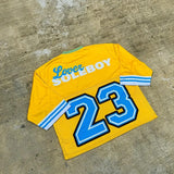 Advbridge 2024 New Men's Loose V-neck Sports T-shirt Y2K Hip Hop Street Print Short Sleeve Men