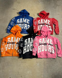 Advbridge Y2K Harajuku Retro Colorful Zipper Hoodie American Trendy Brand Hip-hop Streetwear Punk Style Letter Print Oversized Sweatshirt