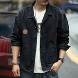 Advbridge American Retro Heavyweight Men Workwear Jacket Safari Style Shirts Spring  Autumn Long sleeve Hunting Tops Casual Loose Coat