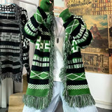 Advbridge Ethnic Style Knitted Cardigan Men Loose Lazy Tassel Sweater Shawl Autumn Winter Hip Hop Couple Knitting Top Coat Streetwear