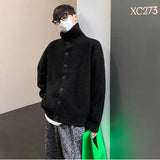 Advbridge Men's Kit Cardigun, Men's Design, Fashion, Spring, Tubneck Design Cardigun, Sweaters, Outcoat, Jacket
