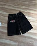Advbridge Hip-hop Trend Brand Streetwear Five-quarter Pants Gothic Punk Anime Print Baggy Jeans Men Y2K Harajuku Fashion Casual Shorts