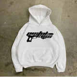 Advbridge y2k long sleeved pullover hoodie sweatshirt jacket personalized printed pattern streetwear school outfit hip-hop punk winter new