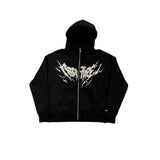 Advbridge Y2k Long Sleeved Pullover Hoodie Sweatshirt Retro Printed Pattern Clothes Streetwear Hip-Hop Rap Gothic Style Punk Tops 2024