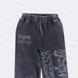 Advbridge y2k  Women's pants clothing sweatpants cargo pants oversize hight street Street wear jeans Elastic binding rope Cropped pants