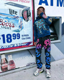 Advbridge 90s Streetwear American Retro Street Hip Hop Pattern Print Men Hoodie Y2k Gothic Punk Oversized Women Streetwear Pullover Harajuku Sweatshirt