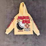 Advbridge 2024 Y2k Long Sleeved Foam Printed Pullover Hoodie, Sweatshirt And Pants Two Piece Streetwear Trendy Wear Dark Vintage Casual