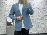 Advbridge Spring Autumn Man Suits Business Casual High Quality Long Sleeves Jacket Tops Light Ripe Style Men's Small Suit Coat Streetwear