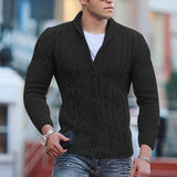 Advbridge Fashion Solid jacquard Knitwear Men Long sleeved V-neck Button knitted cardigan Autumn Winter Slim Fit Tops Sweater Coat Male