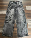 Advbridge 90s Streetwear American New Printed Washed Baggy Jeans Men Y2K Street Fashion Vintage Harajuku Casual Gothic High Waist Wide Leg Pants Trousers 1017
