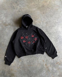 Advbridge European and American Trendy High Street Retro Oversized Sweatshirt Gothic Punk Style Graphic Hoodie Hip-hop Casual Pullover Men