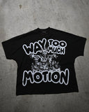 Advbridge Summer New American Trendy Brand Clothing Gothic Dark Style Anime Print Oversized T-shirt Hip-hop Punk Street Casual Tops Men