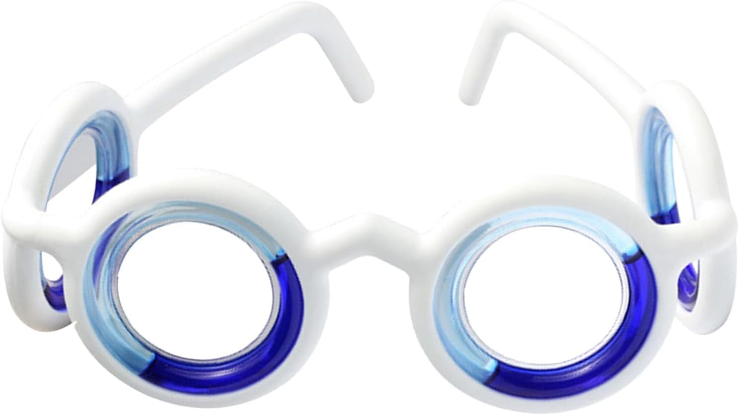 Anti- Motion Sickness Smart Glasses, Ultra-Light Portable Nausea Relief, Reduce Airsick Sickness Seasickness for Sport Travel Gaming, No Lens Liquid Glasses for Adults or Kids