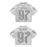 Advbridge 90s Streetwear Y2K Street Jersey Mesh Breathable Sportswear Men Retro Trendy Hip Hop Summer Football Training Uniform Oversized Unisex T Shirt