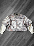 Advbridge 90s Streetwear American Street Pullover Tee Shirts Men Y2k Harajuku Retro Casual Long Sleeve Letter Print Oversized T-shirt Loose Blouse Tops