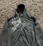 Advbridge Woman Hoodie Y2k Grunge Emo Zip Up Sweatshirts Vintage Graphics Print Coat Gothic Harajuku Goth Clothes Kpop Kawaii Grunge