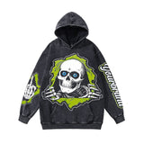 Advbridge Y2K Fashion Autumn and Winter Printed Washed Distressed Pullover Long Sleeve Sweater for Men and Women