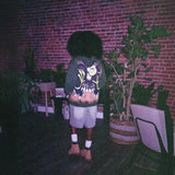 Advbridge Y2k Pullover Print Pattern Long Sleeved Hoodie Hoodie Clothing Vintage Street Rap Trend Wear High Street Dark 2024 Winter Tops