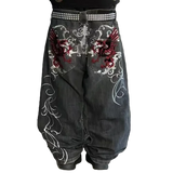 Advbridge 90s Streetwear Woman Jeans Cargo Pants Women Clothing Y2k Baggy Harajuku Retro Hip Hop Embroidery Trousers Streetwear Ladies for Women