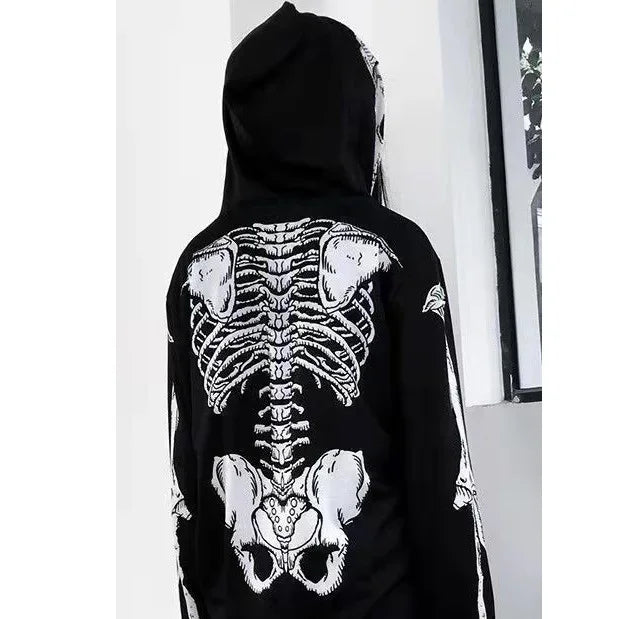 Advbridge Y2k red bulk items wholesale lots clothes Women Gothic zipper hoodie Sweatshirt women and men  bulk items wholesale lots tops