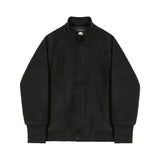 Advbridge Men's fashion, jacket, black jacket, men's wind-up, casual jumper, classic, solid color, high Quilty jacket
