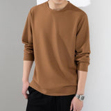Advbridge Men's T-shirt autumn simple thin loose new men's long-sleeved shirt hoodie casual large size men